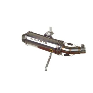 BOS Midget Hyper Auspuff Honda CB 600 Hornet 2007 bis Edelstahl poliert