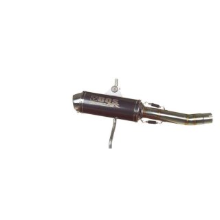 BOS Midget Hyper RR Auspuff Honda CB 600 Hornet 2007 bis Carbon Steel