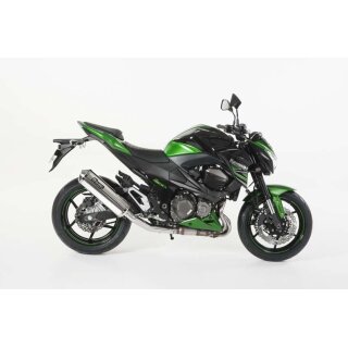 BOS Hyper  Auspuff Kawasaki Z 800 2013 bis Edelstahl poliert