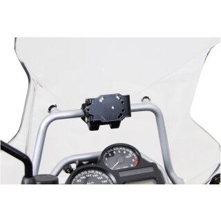 Navi-Halter an Rohr Ø 17 mm Schwarz glänzend