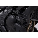 Sturzpad-Kit Schwarz. Kawasaki Versys 650 (14-21).