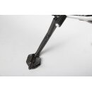 Seitenständerfuß-Verbreiterung. Schwarz/Silbern. Yamaha MT-09 Tracer, XSR900/Abar