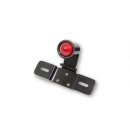 SHIN YO LED-Rücklicht OLD SCHOOL TYP6 mit verstellbarem Nummernschildhalter Stahl, schwarz