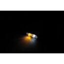 KOSO KOSO LED Blinker / Positionslicht INFINITY, getönt Aluminium, schwarz