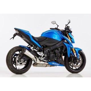 Shark DSX-7 Super Short Auspuff Suzuki GSX-S 1000 F 2015- Ausf. silber, EG-BE