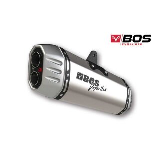 BOS Desert Fox Auspuff KTM 1290 Super Adventure 15- slip in EG-ABE Edelstahl matt