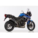HURRIC Rac 1 Auspuff TRIUMPH Tiger 800 2011 bis 2014 schwarz