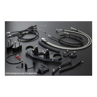 ABM Superbike Kit VTR 1000 F, 97-00, silber, schwarz/schwarz