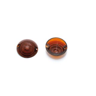 SHIN YO Blinkergläser für OCHSENAUGEN Blinker, getönt Kunststoff, gelb