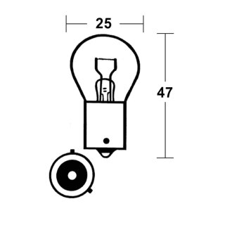 - Kein Hersteller - Glühlampe PY21W SilverStyle 12V 21W BAU15s , silber