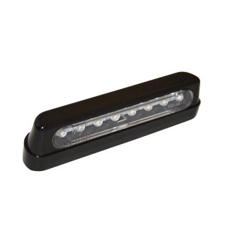 SHIN YO LED Kennzeichenbeleuchtung, ABS schwarz, lang Kunststoff, schwarz
