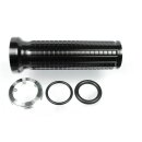 motogadget Alugriffe, schwarz Aluminium poliert, schwarz