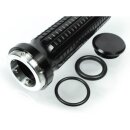 motogadget Alugriffe, schwarz Aluminium poliert, schwarz