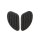 SHIN YO Sidepads (Tankpads) schwarz, groß Gummi, schwarz