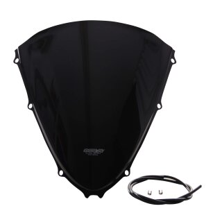 MRA Verkleidungsscheibe, KAWASAKI ZZR 1400, 06-08, schwarz, Originalform PMMA, schwarz