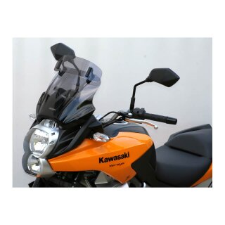 MRA Vario-Touring-Scheibe VTM, KAWASAKI VERSYS 650 Bj. 2010-2014, rauchgrau PMMA, rauchgrau