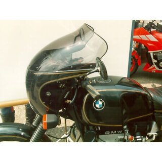 MRA Tourenscheibe, BMW R 60/75/80/90/100 S Cockpit, rauchgrau PMMA, rauchgrau