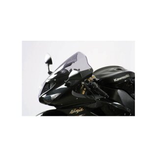 MRA Racingscheibe, KAWASAKI ZX6R, 05-08, ZX10R 06-07, schwarz PMMA, schwarz