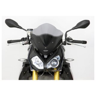 MRA Racingscheibe R,BMW S1000 R ab Bj. 2014, rauchgrau PMMA, rauchgrau