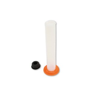 SHIN YO Messzylinder mit Deckel, 100ml Kunststoff, weiss
