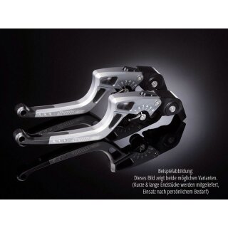 ABM Synto Evo Kupplungshebel, schwarz/silber, fr div. Honda