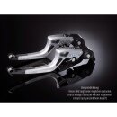 ABM Synto Evo Kupplungshebel, silber/rot, fr div. SUZUKI