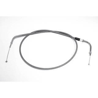 - Kein Hersteller - Stahlflex-Gaszug schließend, KAWASAKI VN900 Classic 06-09, 150mm verlängert. Stahlflex, silber