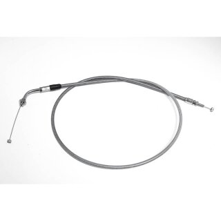 - Kein Hersteller - Stahlflex-Gaszug öffnend, HONDA VT 750 C,04-07, 150mm verlängert. Stahlflex, silber