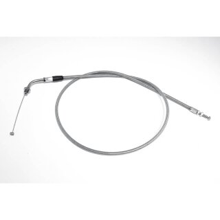 - Kein Hersteller - Stahlflex-Gaszug öffnend, HONDA VT 750 C,08-09, 150mm verlängert. Stahlflex, silber