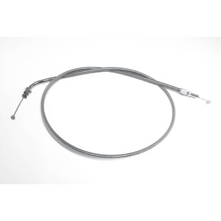 - Kein Hersteller - Stahlflex-Gaszug schließend, HONDA VT 750 C, 08-09, 150mm verlängert. Stahlflex, silber