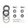 IXIL Hexoval Endtopf Edelstahl / Endkappe Edelstahl schwarz - OY9085VSE