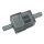 Benzinfilter Kunststoff, weiß, flach, Anschluss 7 mm für 6 mm Schlauchinnendurchmesser.
