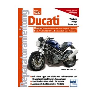 Motorbuch Bd. 5287 Reparatur-Anleitung DUCATI Monster, 00-, Einspritzer, luftgekühlt