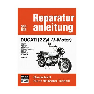 Motorbuch Bd. 544 Reparatur-Anleitung DUCATI 2 Zyl.-V-Motor ab 1971