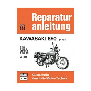 Motorbuch Bd. 565 Reparatur-Anleitung KAWASAKI 650 4 Zyl. Ab1976