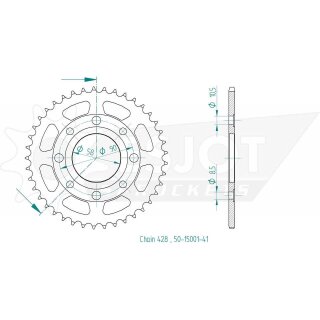 ESJOT Kettenrad, 41 Zähne
