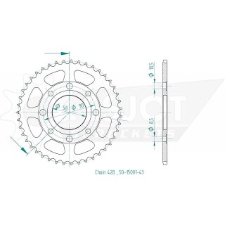 ESJOT Kettenrad, 43 Zähne
