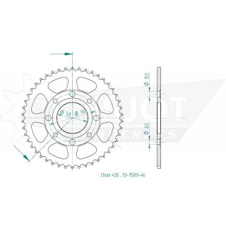 ESJOT Kettenrad, 46 Zähne