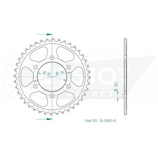 ESJOT Kettenrad, 40 Zähne