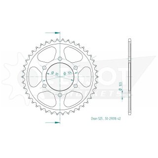 ESJOT Kettenrad, 42 Zähne