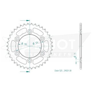 ESJOT Kettenrad, 38 Zähne