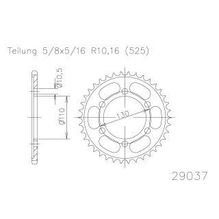 ESJOT Kettenrad, 45 Zähne