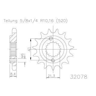 ESJOT Kettenritzel, 15 Zähne