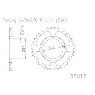 ESJOT Kettenrad, 35 Zähne