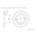 ESJOT Kettenrad, 38 Zähne Stahl,