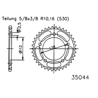 ESJOT Kettenrad, 43 Zähne