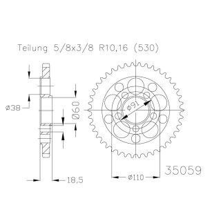 ESJOT Kettenrad, 42 Zähne