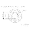 ESJOT Alu-Kettenrad 47 Zähne 525er Teilung (5/8x5/16) Stahl,