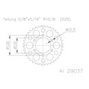 ESJOT Alu-Kettenrad 47 Zähne 525er Teilung (5/8x5/16)