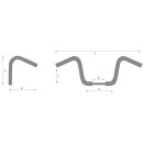 Highway Hawk Lenker "Drag" 66cm breit /...